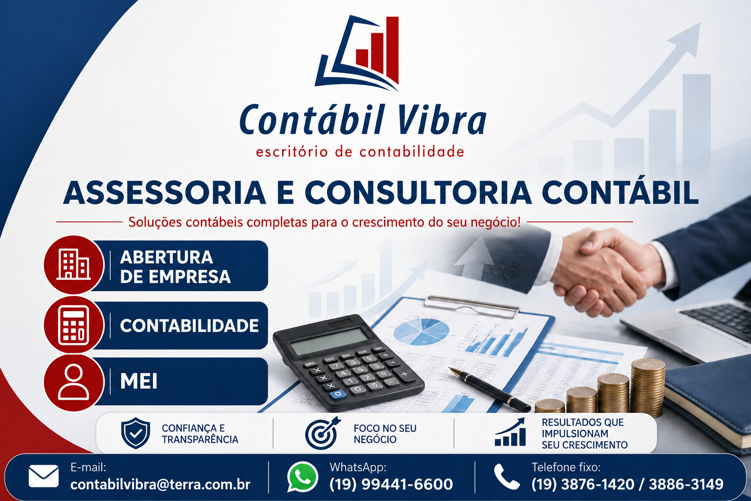 Consultoria contábil Contábil Vibra para empresas e MEI
