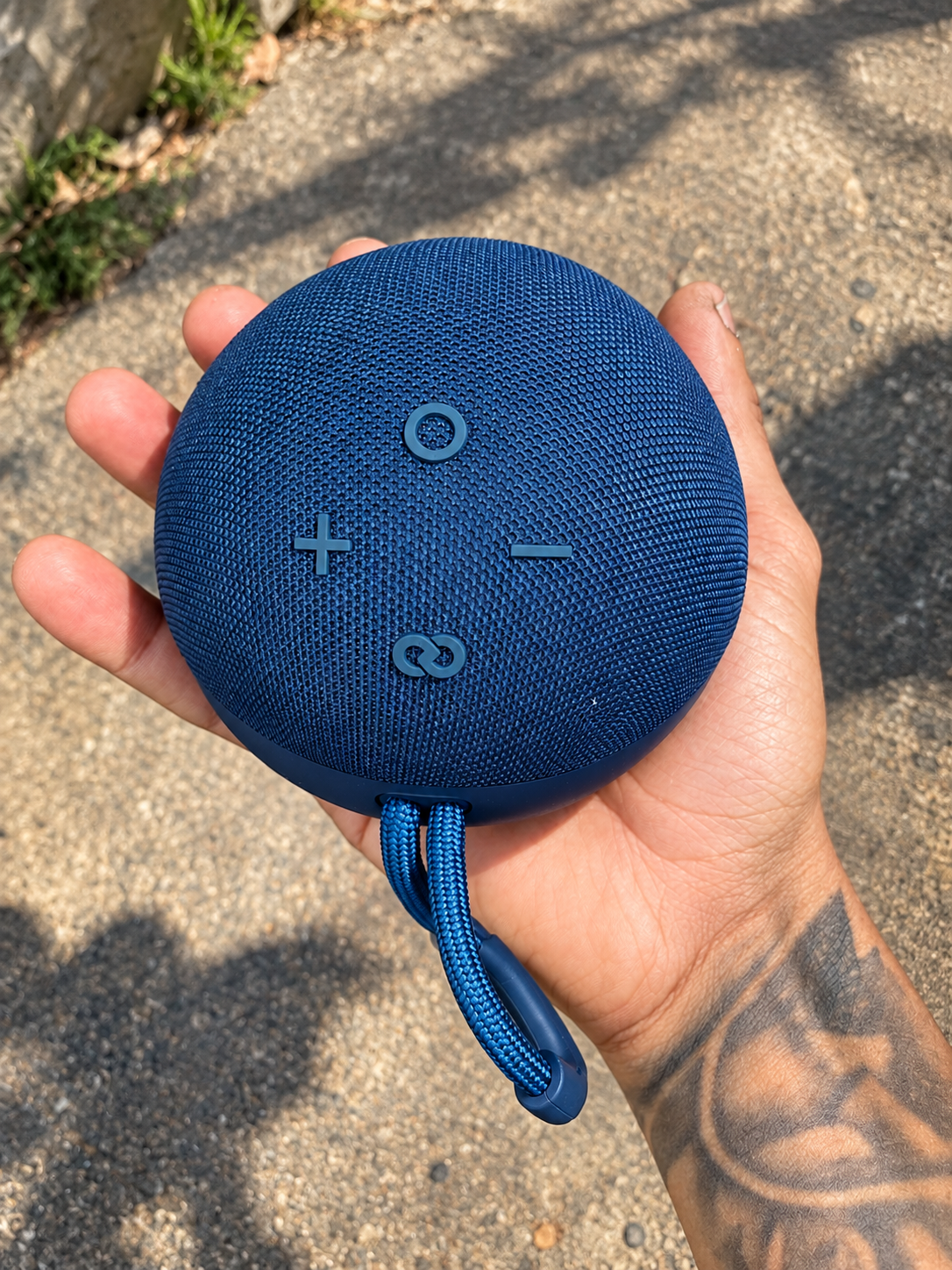 Caixa de som Alexar Bluetooth azul