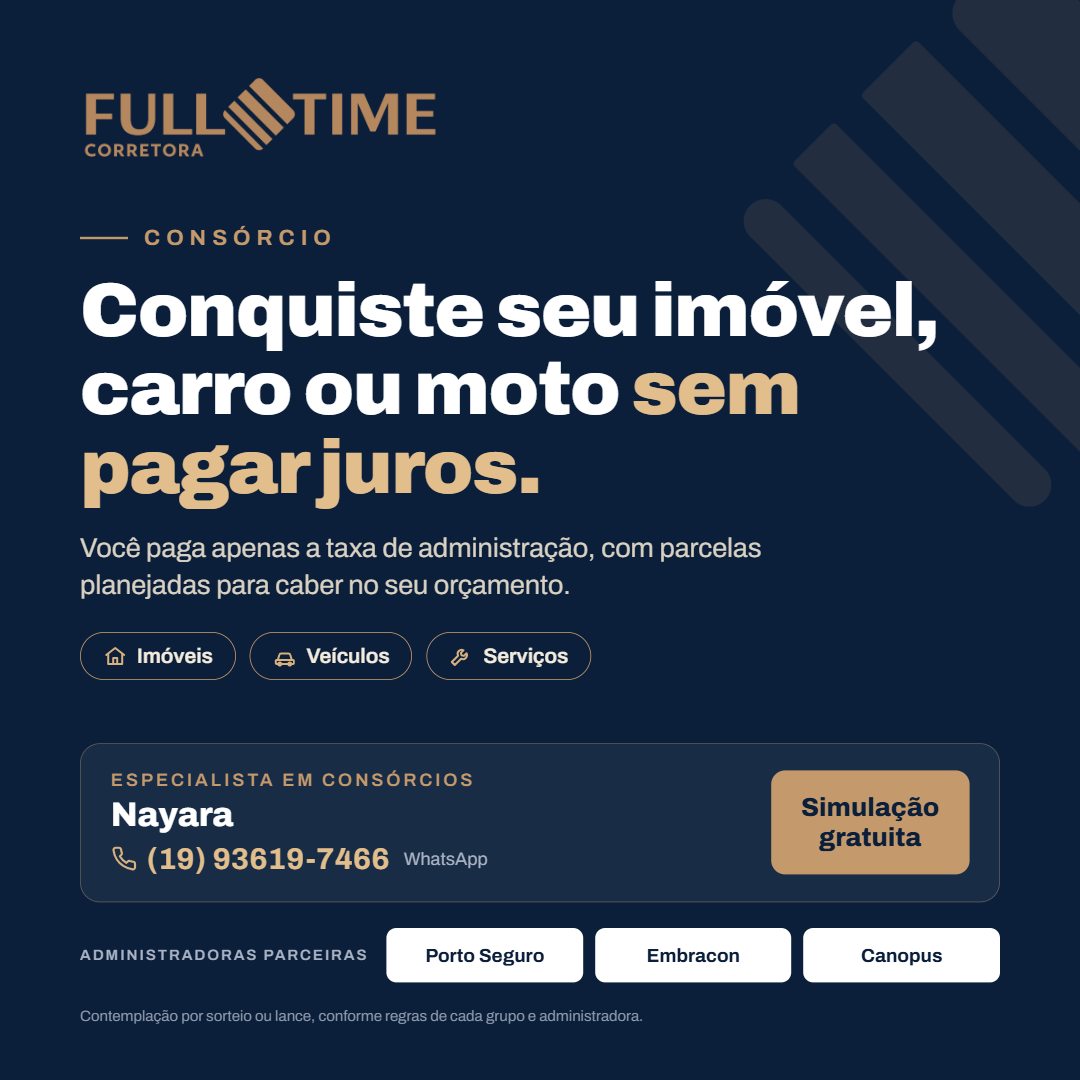 Consórcio de imóveis, veículos e serviços sem juros
