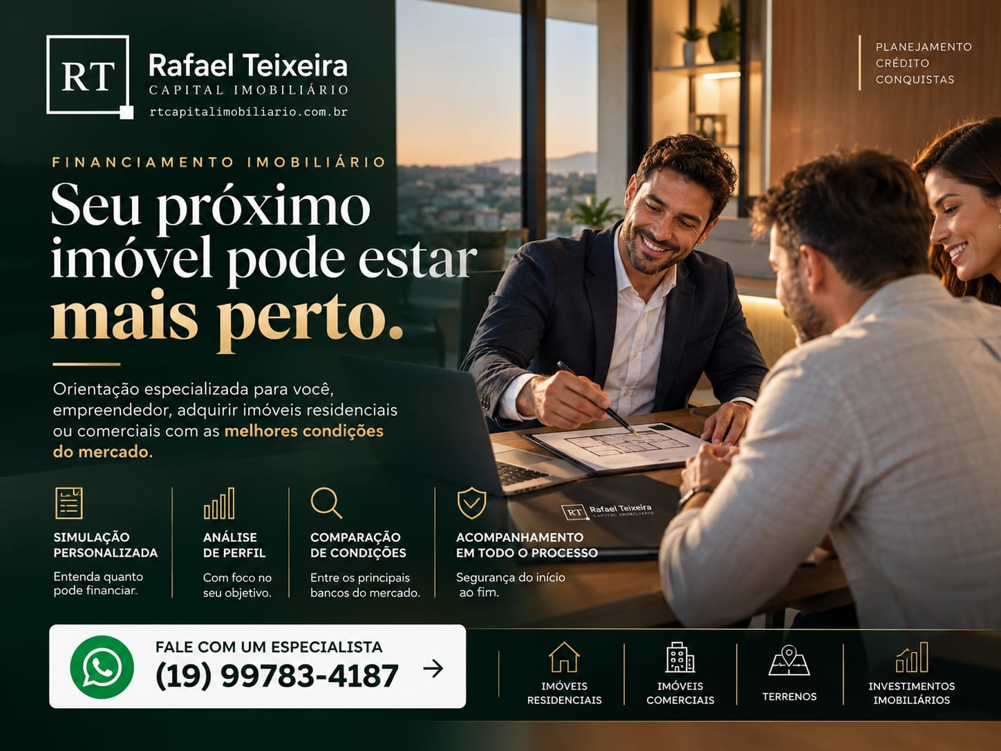Financiamento imobiliário para imóveis residenciais e comerciais