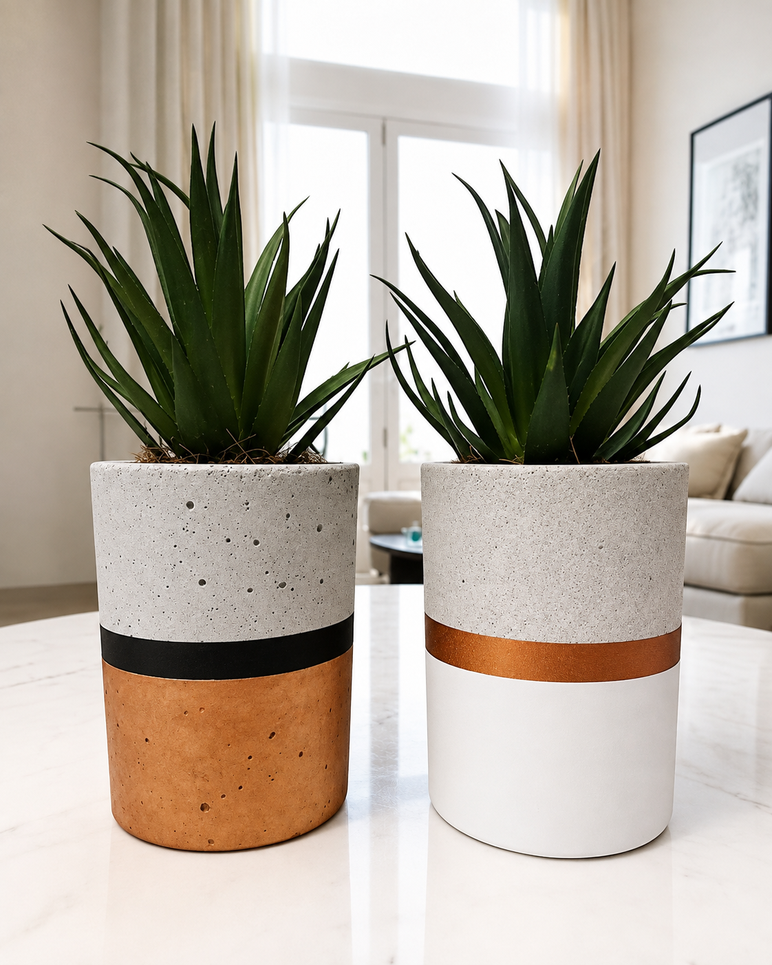 Vasinho com Planta Artificial Decoração Casa Elegante
