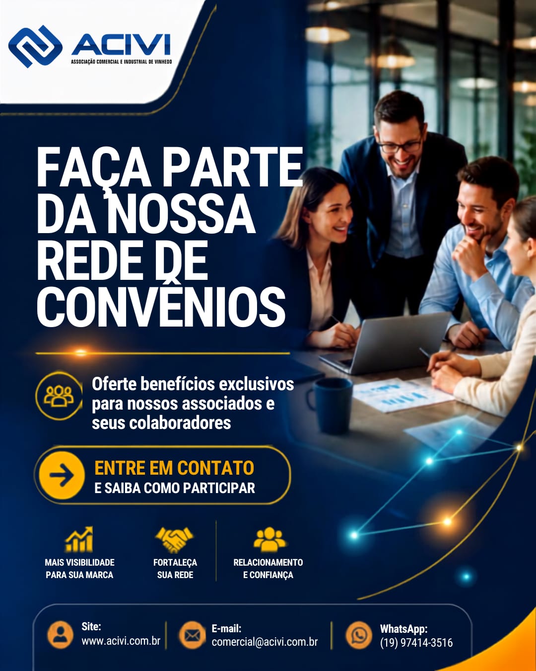 Rede de convênios ACIVI para empresas