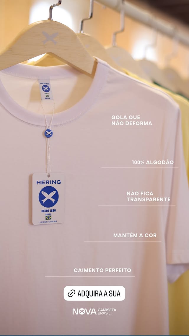 Camiseta Brasil Hering Masculina