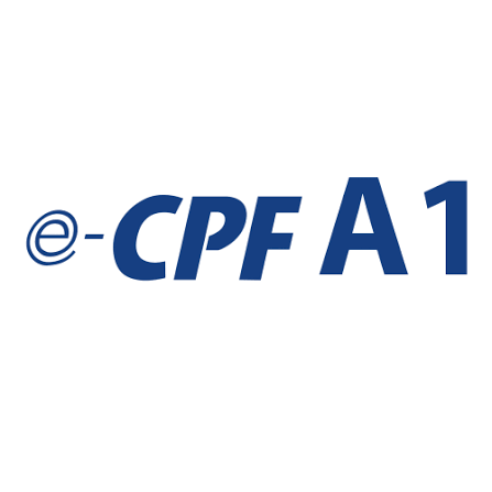Certificado digital e-CPF A1 para pessoa física validade 12 meses