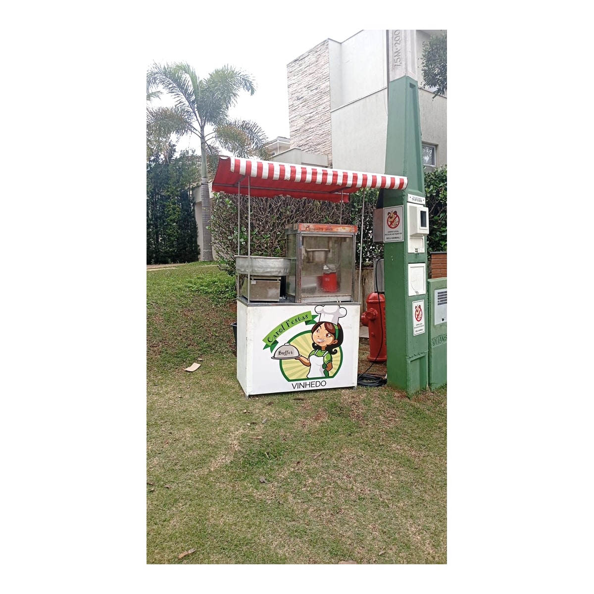Barraca de pipoca e algodão doce para eventos